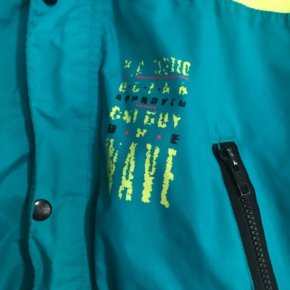 Vintage 90’s Kid’s Neon Windbreaker Surf Jacket - Picture 3 of 7